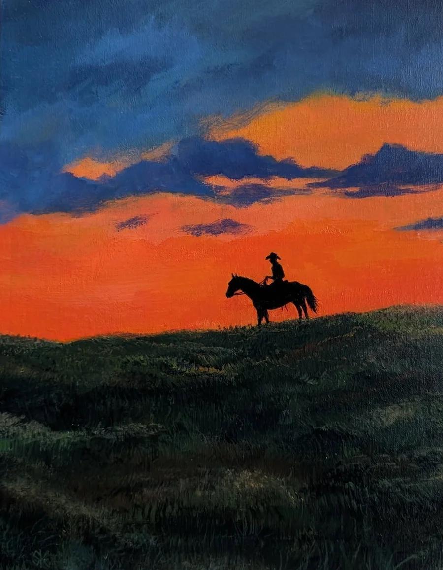 Cowboy Sunset