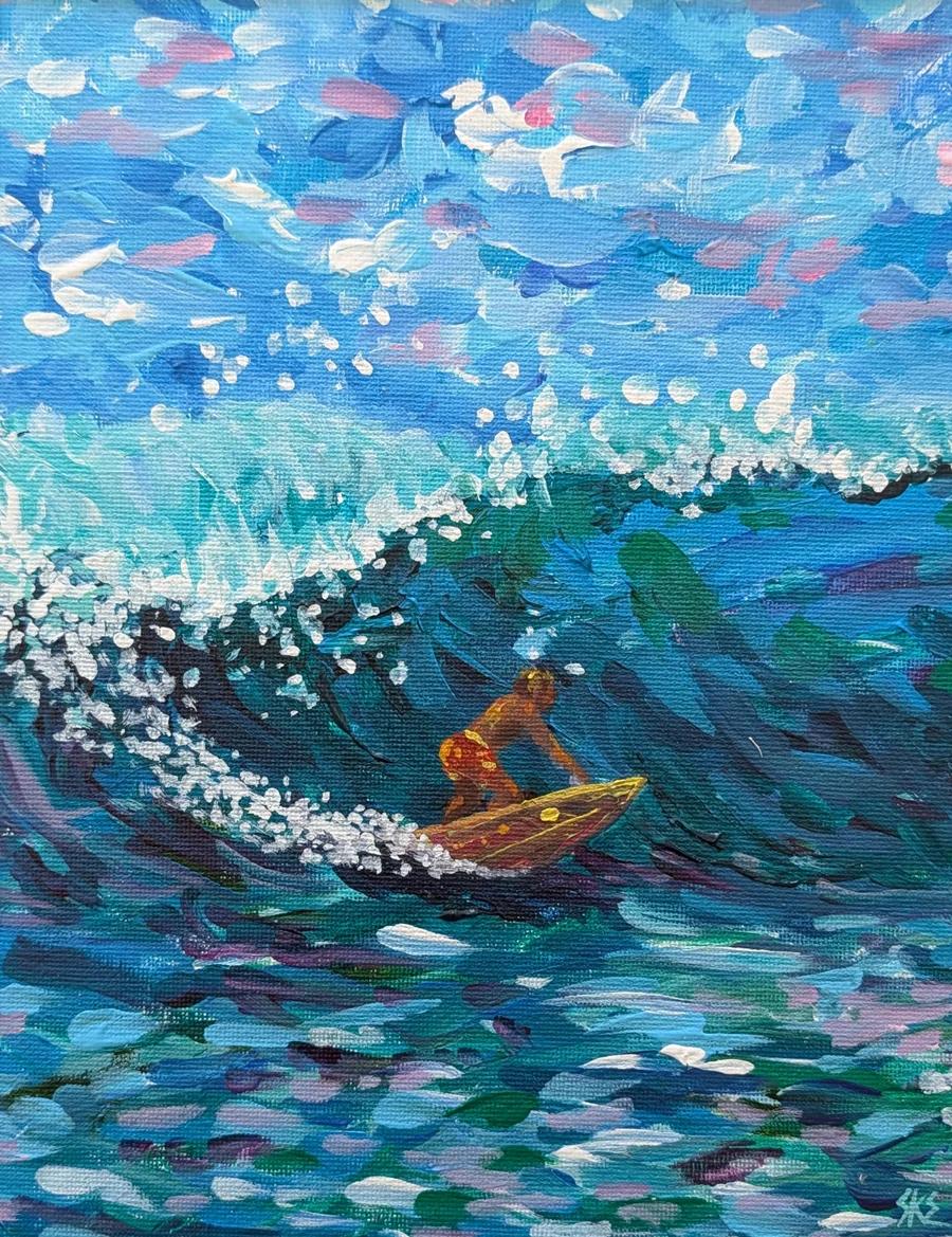 Surfin' Goofy foot 