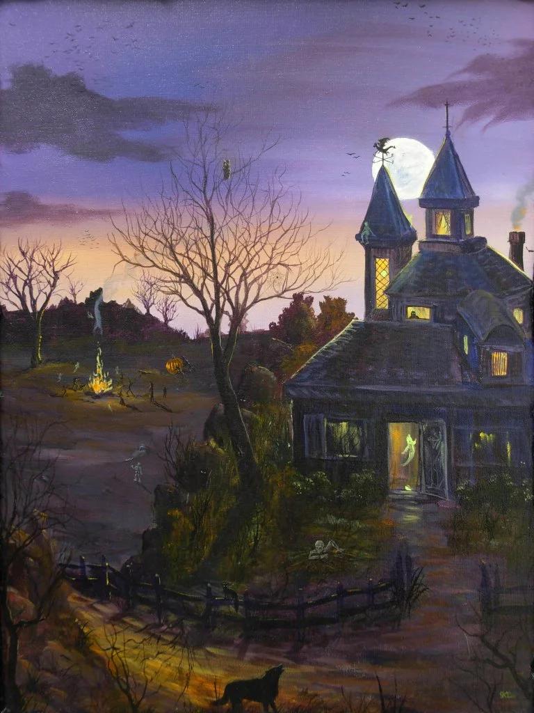 Haunted House with Witches Ritual