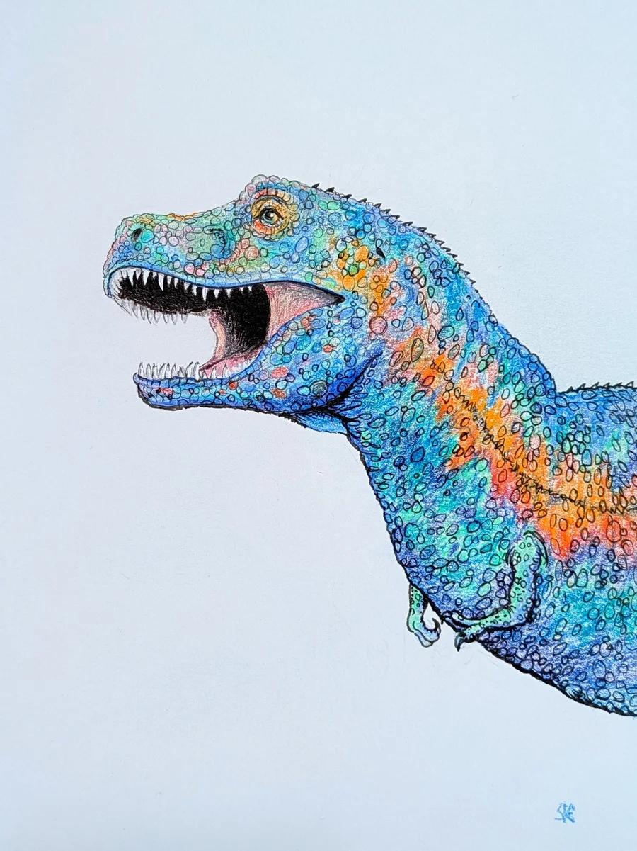 Colorful T-Rex 
