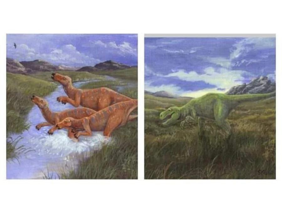Predator and Prey in two different paintings! 