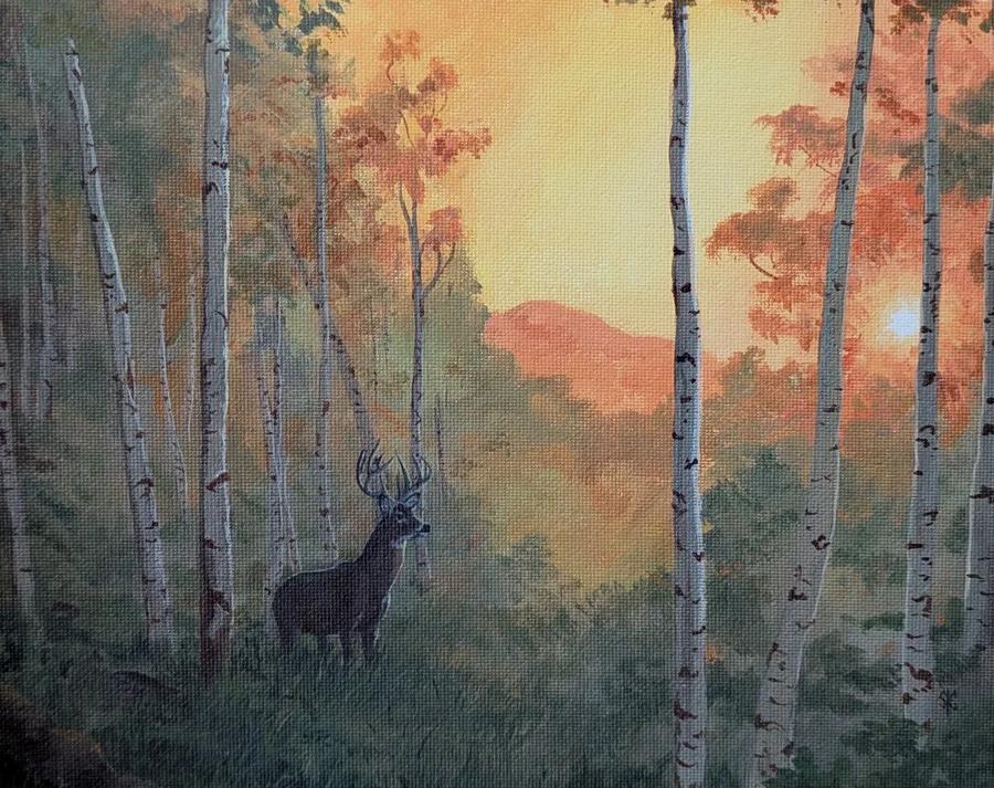Deer at Sunrise 