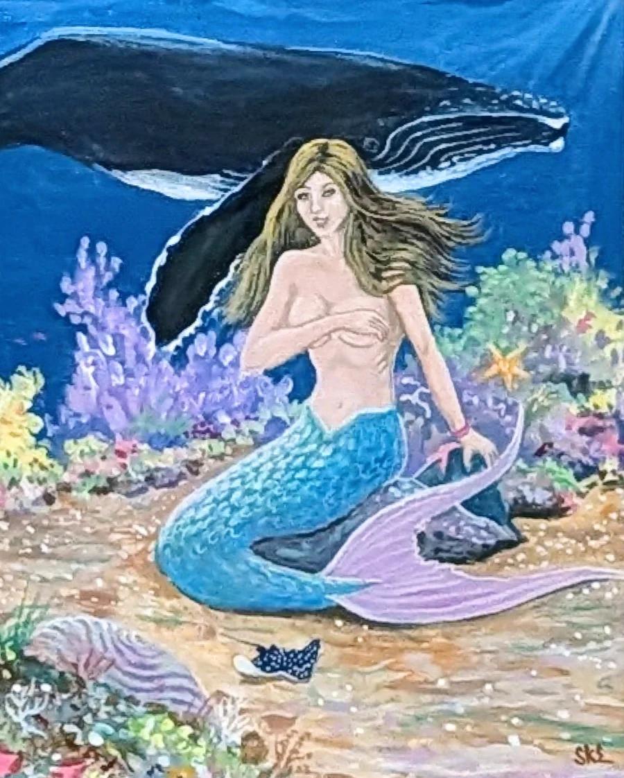 The Mermaid's Massive Guardian 