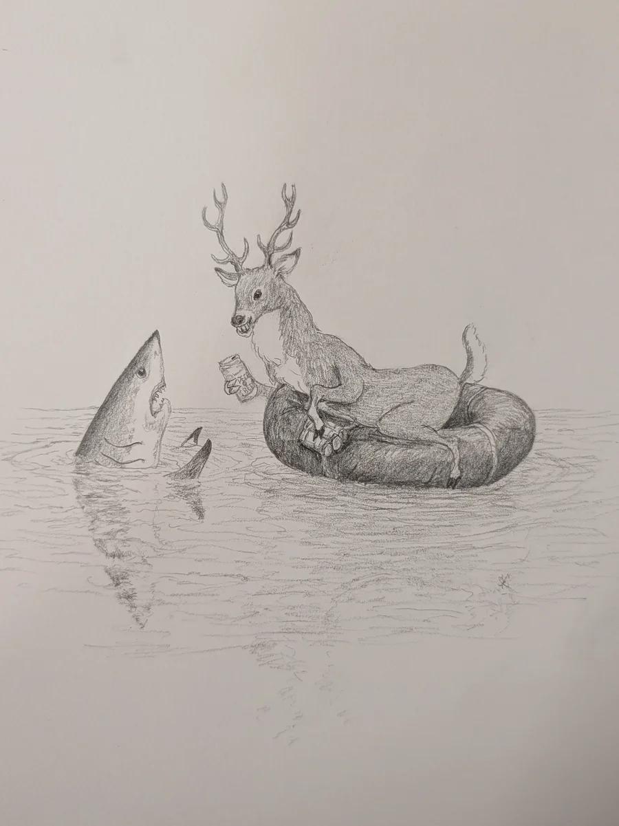 Sharing a Deer Beer