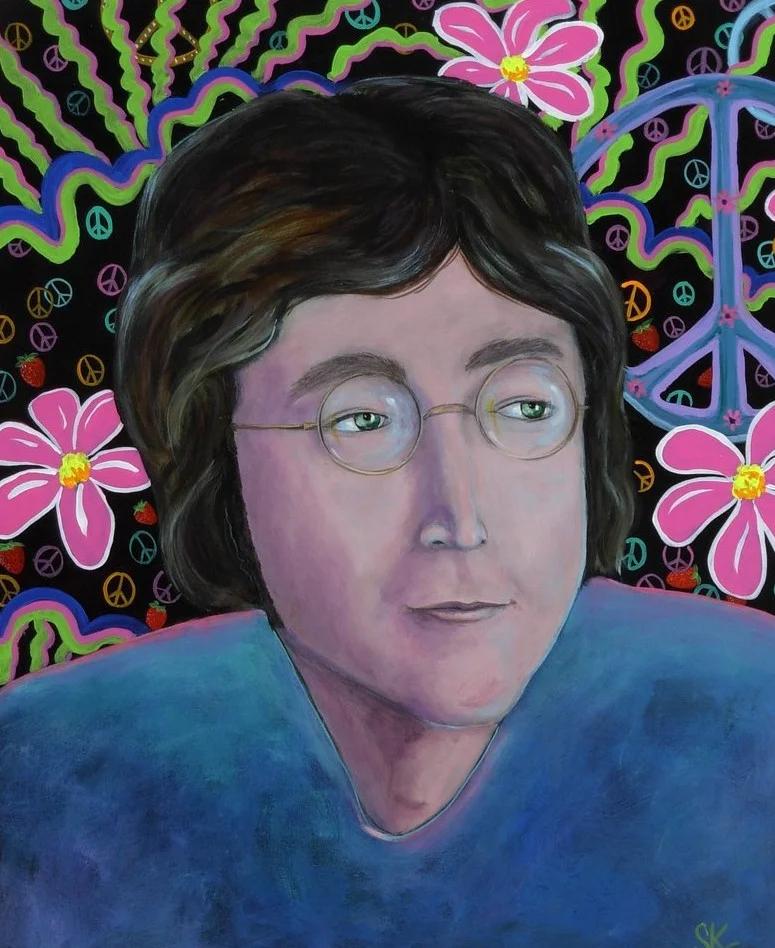 John Lennon Peace and Color